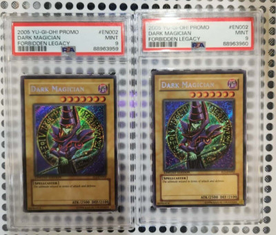 (1)Yugioh PSA 9 Mint 2005 Dark Magician  Secret Rare Promo FL1-EN002-image