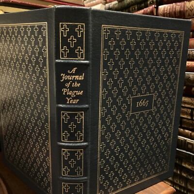 Easton Press: DANIEL DEFOE: BLACK PLAGUE: 1665 LONDON: 100 THOUSAND DEATHS-image