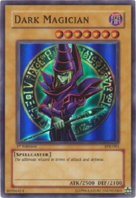 Dark Magician SYE-001 1st Super Rare Moderate Play Yu-Gi-Oh! DNA GAMES-image