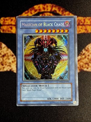 YUGIOH • MAGICIAN OF BLACK CHAOS • SECRET RARE • PP01-EN001 • PREMIUM PACK • VLP-image