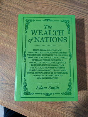  THE WEALTH of NATIONS. Adam Smith Flexi Bound Leather Collectible Book.  Paperb-image