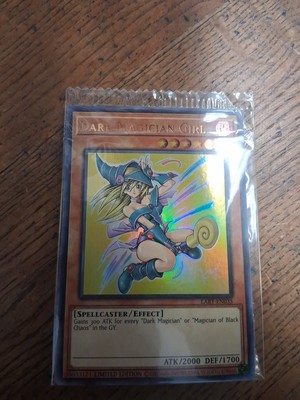 Yugioh DARK MAGICIAN GIRL Lart-EN035 Lost Art Promo Ultra Rare Sealed Fast Ship-image