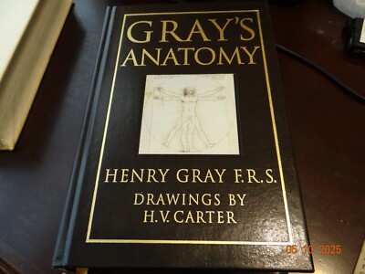 Gray's Anatomy Collectible Leather Bound Gold Gilded Pages Deluxe Ed B&N 1995-image