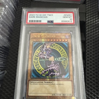 PSA 10 YUGIOH! 2023 Dark Magician TN23-EN001 Quarter Century Rare -image