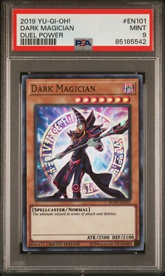 Yu-Gi-Oh! TCG Dark Magician Duel Power Dupo-En101 Ultra Rare PSA 9-image