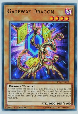 Yugioh Gateway Dragon  SP18-EN025 Common 1st Edition-image