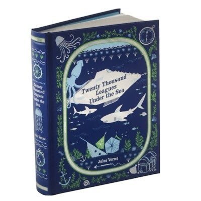 ❤️TWENTY THOUSAND LEAGUES UNDER THE SEA by Jules Verne Sealed Leather Bound NEW-image