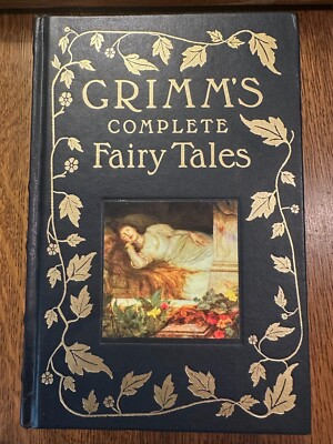 Grimm’s Complete Fairy Tales~Barnes & Noble Books~Leather, Gilt~HC NEAR FINE-image
