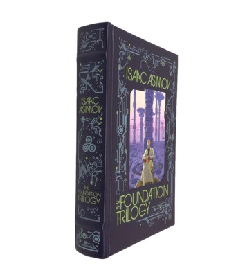 THE FOUNDATION TRILOGY Isaac Asimov Bonded Leather Gilded Ribbon Bookmark-image