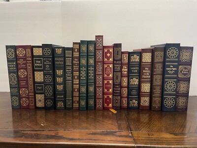 Easton Press Book Collection Lot of 19 Leather Bound, Hard Cover Good Condition -image