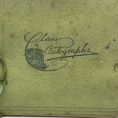 Class Autograph Class of 1931 High school Leather Bound Book Vintage-image