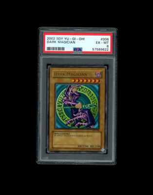 2002 SDY-006 YU-GI-OH! DARK MAGICIAN HOLO! PSA 6 Graded, LOW POP -image