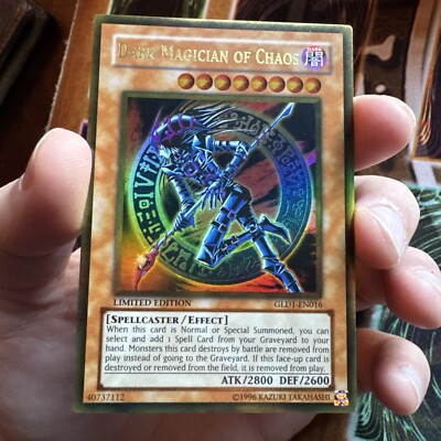 Yu-Gi-Oh! Dark Magician of Chaos Foil GLD1-EN016 Limited Edition Gold Rare LP-image