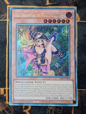YUGIOH Dark Magician Girl the Magician's Apprentice (ALIN-EN004) Secret Rare 1st-image