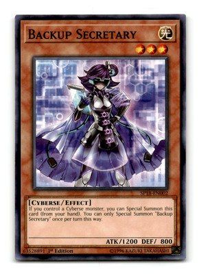 Backup Secretary - SP18-EN002 1st Edition - YuGiOh-LP-image