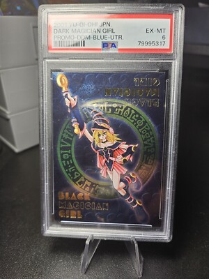 Yugioh PSA 6 Dark Magician Girl Dungeon Dice Monsters DDM Blue Ultimate Rare -image