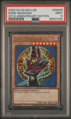 Dark Magician Holo PSA 9 Yugioh Legend of Blue Eyes 25th Edition EN005-image