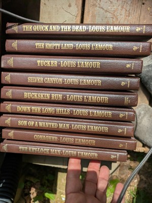 LOUIS L'AMOUR LEATHERETTE HC BOOKS BANTAM WESTERN - Pick Your Title Pick Each 1-image