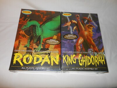 2000 Polar Lights Aurora Re-Issue Rodan & King Ghidorah (Godzilla) Model Kits-image