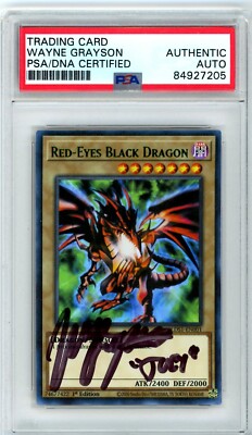 PSA Signed Wayne Grayson Red-Eyes Black Dragon LDS1-EN001-image