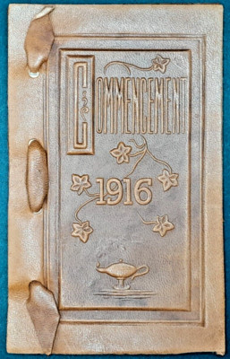 1916 Carlyle High School - Leather Bound - Carlyle IL Commencement Program 3