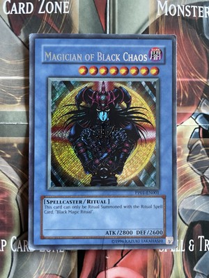 Yugioh Magician of Black Chaos Secret Rare PP01-EN001 Premium Pack 1 Unlimited-image