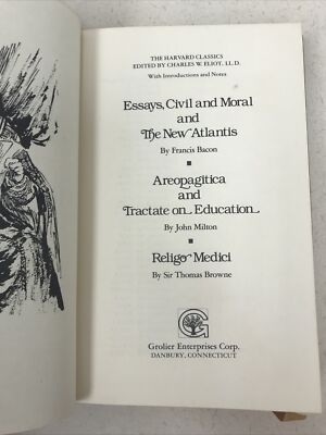 Book The Harvard Classics 980 Collectors Edition Essays Civil Moral Bacon Milton-image