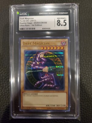 Dark Magician DUSA-EN100 Duelist Saga 1st Edition CGC 8.5-image