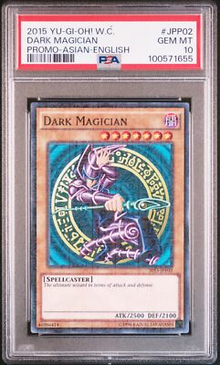 2015 YU-GI-OH! WORLD CHAMP PROMO ASIAN-ENGLISH #JPP02 DARK MAGICIAN PSA 10-image