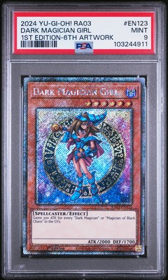 2024 YU-GI-OH! RA03-QUARTER CENTURY BONANZA #EN123 DARK MAGICIAN GIRL PSA 9-image