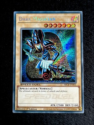 🔥YUGIOH • DARK MAGICIAN • SECRET RARE • SBCB-EN001 • SPEED DUEL • NEART MINT🔥-image