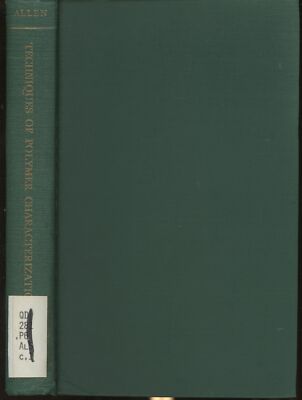 P W Allen, R W Hall P F Onyon / Techniques of Polymer Characterization 1st 1959-image