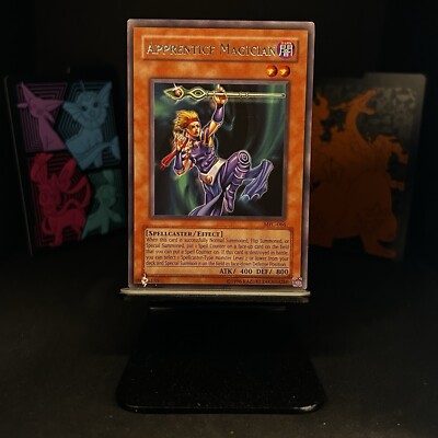 Yugioh Card MFC-066 Apprentice Magician Unlimited Vintage-image