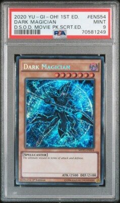 YuGiOh Dark Magician MVP1-ENS54 1st Edition Secret Rare PSA 9-image