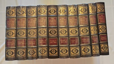 Easton Press: The Collected Works Of Abraham Lincoln; 10 volumes (1993, Leather)-image
