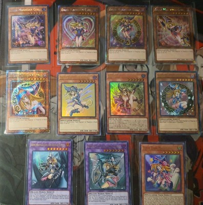 Dark Magician Girl Complete Art Set Quarter Century Alt Art Secret NM YuGiOh-image