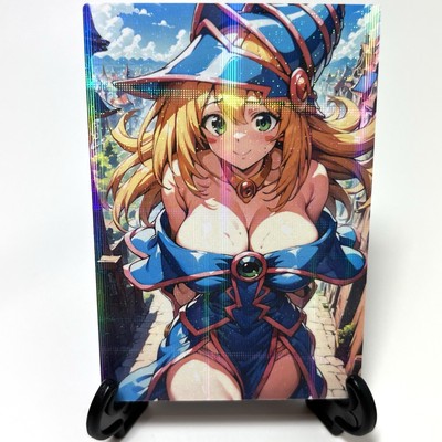 Yu-Gi-Oh! Dark Magician Girl Sexy Anime Waifu Girl Lewd Goddess Story Art Card-image