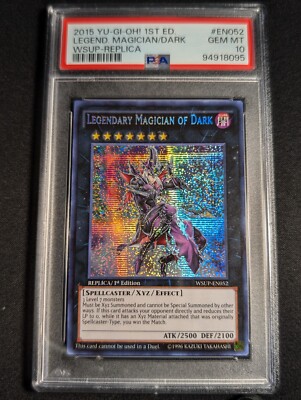 Legendary Magician of Dark WSUP-EN052 1st Edition Secret Rare PSA 10 GEM MINT-image