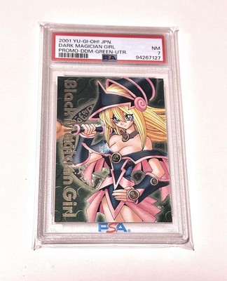 Yu-Gi-Oh! PSA7 Dark Magician Girl DDM Green Relief Japanese YuGiOh-image