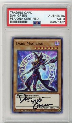 PSA Signed Dan Green Dark Magician DUPO-EN101 Limited Edition-image