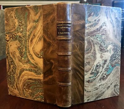 Theveneau Collected Poems c.1790 fine leather book illustrated 6 engraved plates-image