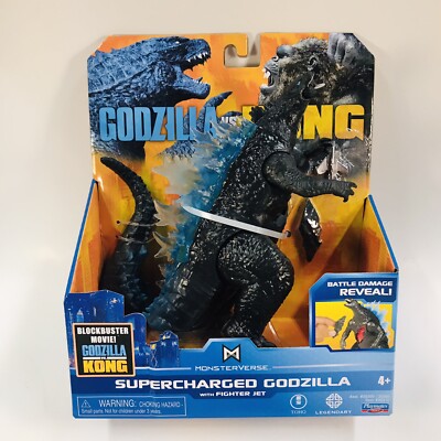 Godzilla Vs Kong Supercharged Fighter Jet Monster Battle Damage 6.5” 2021-image