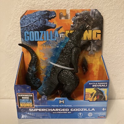 Monsterverse Supercharged Godzilla With Fighter Jet Godzilla Vs. Kong RARE-image