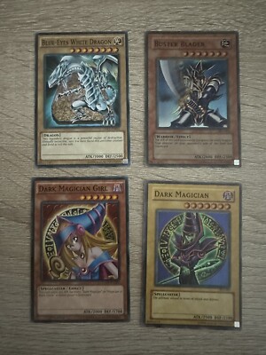 Yugioh Cards Dark Magician Girl Buster Blue Eyes White Set with Free Gift!!-image