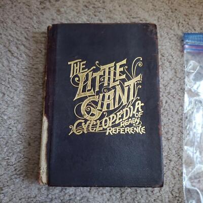 The Little Giant Cyclopedia of Ready Reference book (leather, 1889) -image