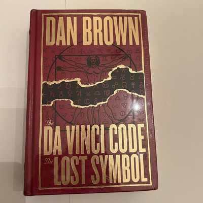 THE DA VINCI CODE / THE LOST SYMBOL by Dan Brown ~LEATHER BOUND ~ NEW ~ SEALED ~-image