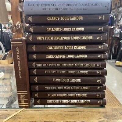 The Louis L'Amour Collection: Lot of 11 Leatherette Books And Short Stories-image