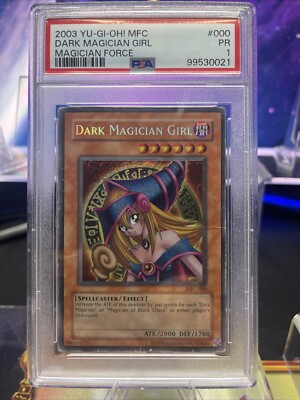 Dark Magician Girl Mfc-000 PSA 1 Yugioh Pop 9 Magicians Force 2003 Secret Rare-image