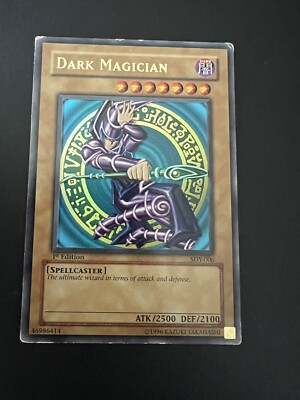 Yu-Gi-Oh! Dark Magician Ultra Rare SDY-006 1st Edition - Vintage 2002 LP-image