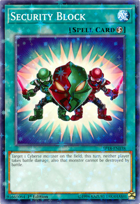 Security Block - SP18-EN038 - Starfoil Rare - 1st Edition NM YuGiOh!  Star Pack -image